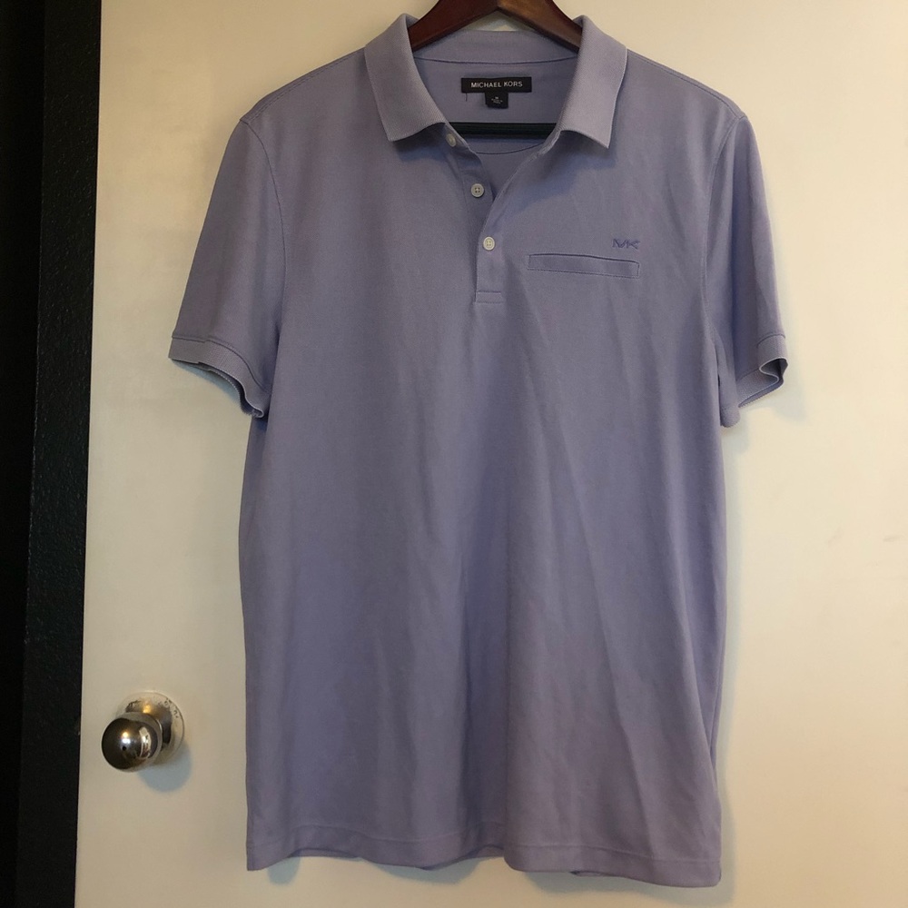 Michael Kors Lavender Polo Shirt, Sz M